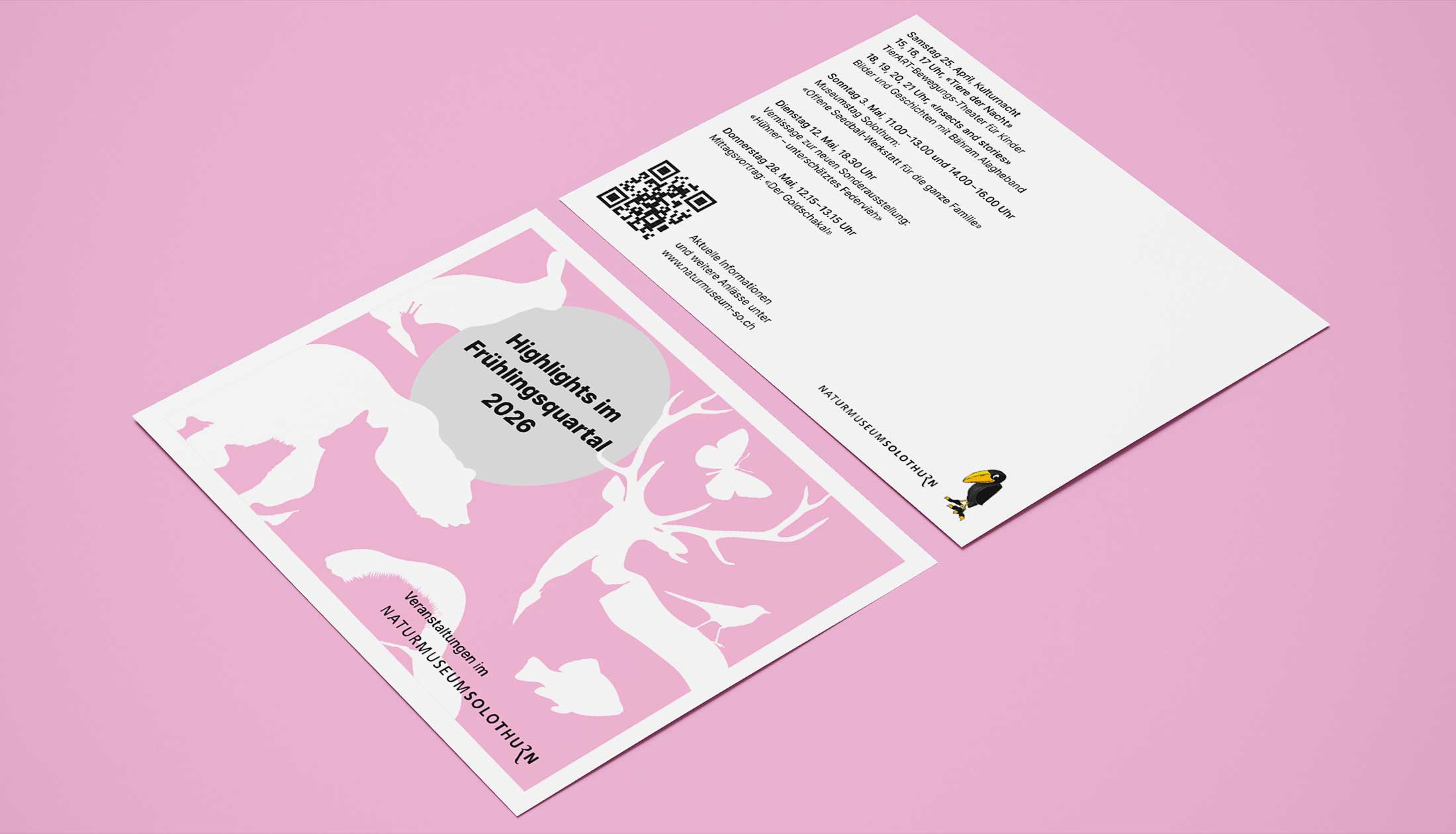 Naturmuseum Solothurn, Postkarte Programmhighlights